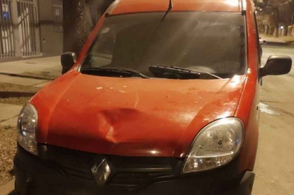 El utilitario con el que se produjo el accidente. Gentileza