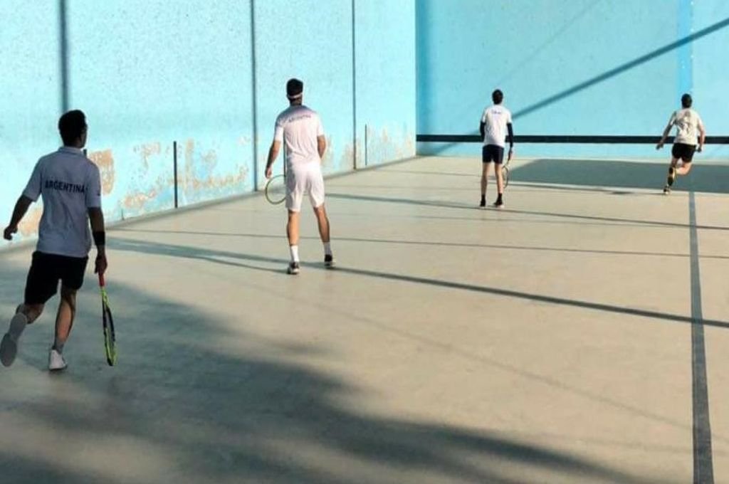 Selección de Frontenis en el Club de Paleta de Gualeguay.