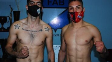 Daniel Aquino y Leandro Fonseca superaron el pesaje. Gentileza Carlos Aquino