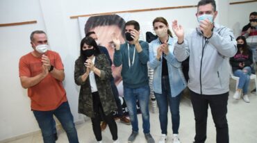 LA LISTA MAS VOTADA. En la sede de Juntos por el Cambio todo era alegría para Viotti