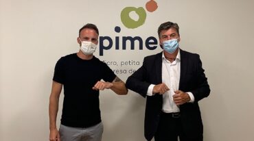 El Ingeniero Fabio Bertona (vocero internacional de Apyme) junto al Secretario General de PIMEC (la organización Pyme Catalana con 600 mil adherentes)