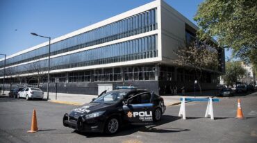 Reforzaron la seguridad en el Centro de Justicia de Rosario. Marcelo Manera