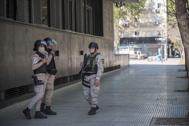 Custodia en el Centro de Justicia Penal de Rosario. Marcelo Manera