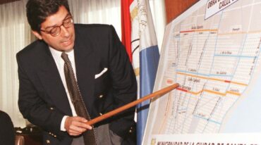 Imagen de su etapa como intendente de la capital de la provincia. archivo/Luis Cetraro