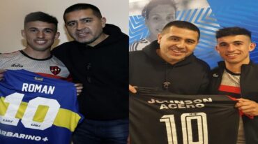 El inolvidable intercambio de camisetas entre Román y Lautaro.