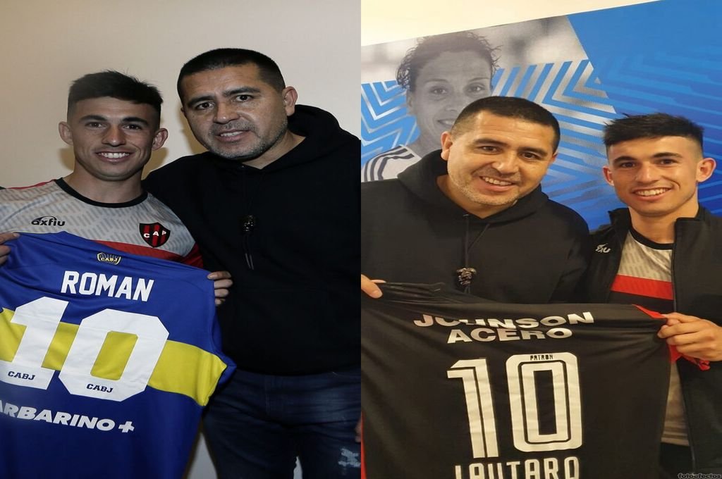 El inolvidable intercambio de camisetas entre Román y Lautaro.