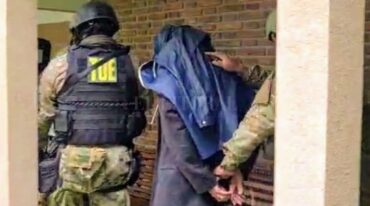 Leonardo Peiti cuando fue detenido. Archivo