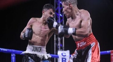 La pelea entre Blanc y Zárate fue intensa y accidentada. Boxeo de Primera