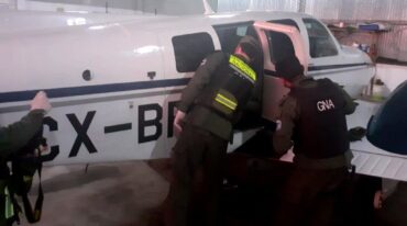 La avioneta encontrada en el hangar en General Campos