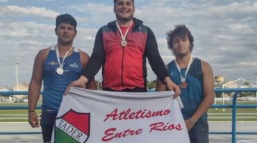 Sebastián Tommasi fue uno de los animadores del certamen y ganó la prueba de lanzamiento de martillo.