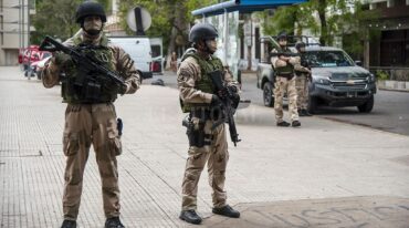 Medidas de seguridad dispuestas durante el último juicio a "Guille" Cantero. Marcelo Manera