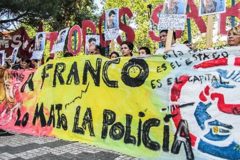 Los familiares de Franco Casco marcharon en 2017 para pedir justicia por el caso. Archivo.