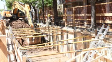 La obra pondrá fin a históricos anegamientos en la Perla del Oeste. Gentileza: prensa Municipalidad de Rafaela.