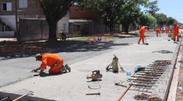 Los trabajos están a cargo de la firma Rovial S.A. y esta etapa contempla la construcción de dos calzadas de hormigón de 7