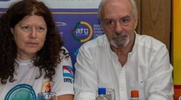 Susana Treidel junto a Rubén Rodríguez.