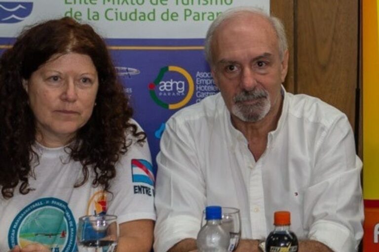 Susana Treidel junto a Rubén Rodríguez.
