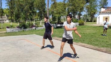 Jugadores promocionales en el Prado Español.