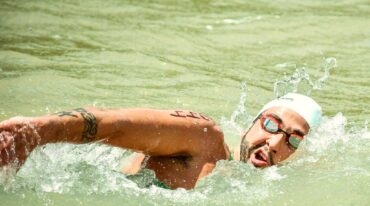 Santiago Boviez se quedó con el premio mayor en una atractiva competencia organizada por el Círculo Náutico Diamante.  Gentileza Running Time