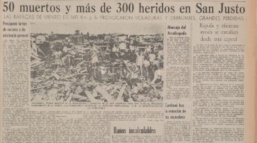 El 10 de enero de 1973 se formó en la ciudad de San Justo el tornado más devastador del que se tenga registros en el hemisferio sur. Esto coloca a nuestra región como la segunda región mundial con mayor posibilidad de formación de tornados. Archivo El Litoral