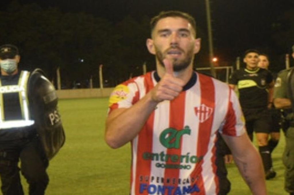 El misionero Pablo Stupiski es la carta de gol en Atlético Paraná. Gentileza Federico Loose
