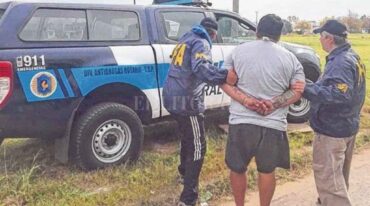 El momento en el que había sido detenido Cristian 'Negro' González Gentileza