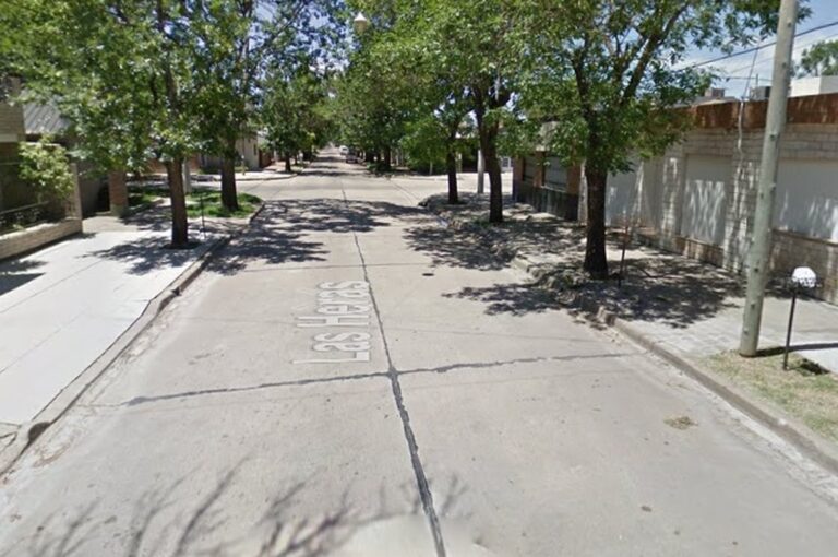 El robo se produjo en calle Las Heras al 1700 en la ciudad de Casilda. Google Street View