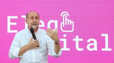 El gobernador Omar Perotti. Gobierno de la Provincia