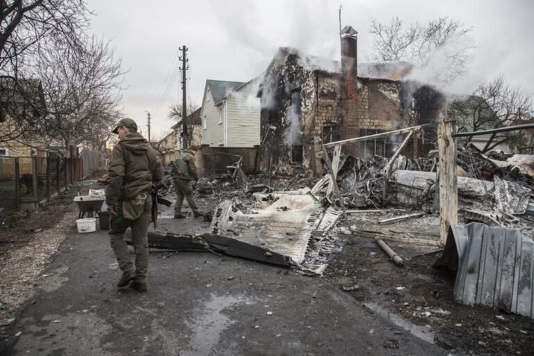 El desastre en las calles de Kiev