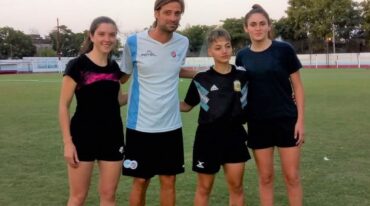 Entrenamiento de UAI Urquiza. Lucía Wallingre