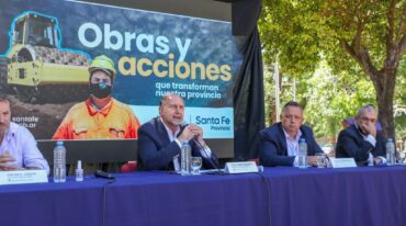Omar Perotti estuvo presente en el acto. Gentileza: prensa Gobierno de Santa Fe.