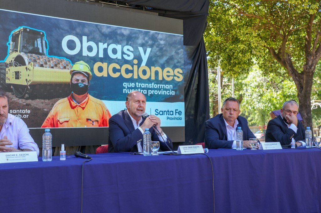 Omar Perotti estuvo presente en el acto. Gentileza: prensa Gobierno de Santa Fe.