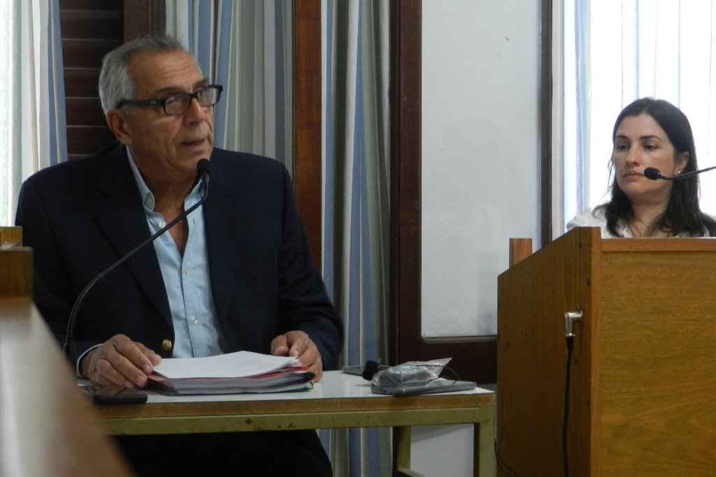 El intendente Migno habló sobre las acciones a emprender en su ciudad. Luis Verón.