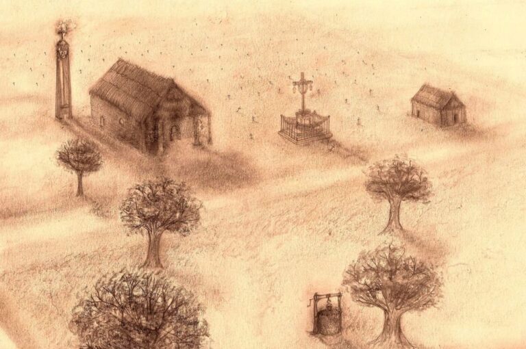 Plano de La Matanza con la capilla incluida.