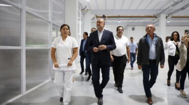 El gobernador Omar Perotti presidió la apertura de la instalación. Gentileza: prensa Gobierno de Santa Fe.