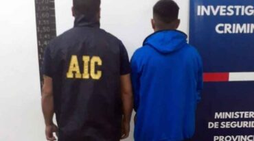 El momento de la detención del acusado. Gentileza