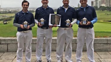 El cuarteto del CAE festejó a lo grande en Mar del Plata un merecido título.