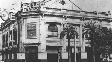 El cine teatro Real de Oroño y Salta. El edificio sigue en pie. Gentileza.
