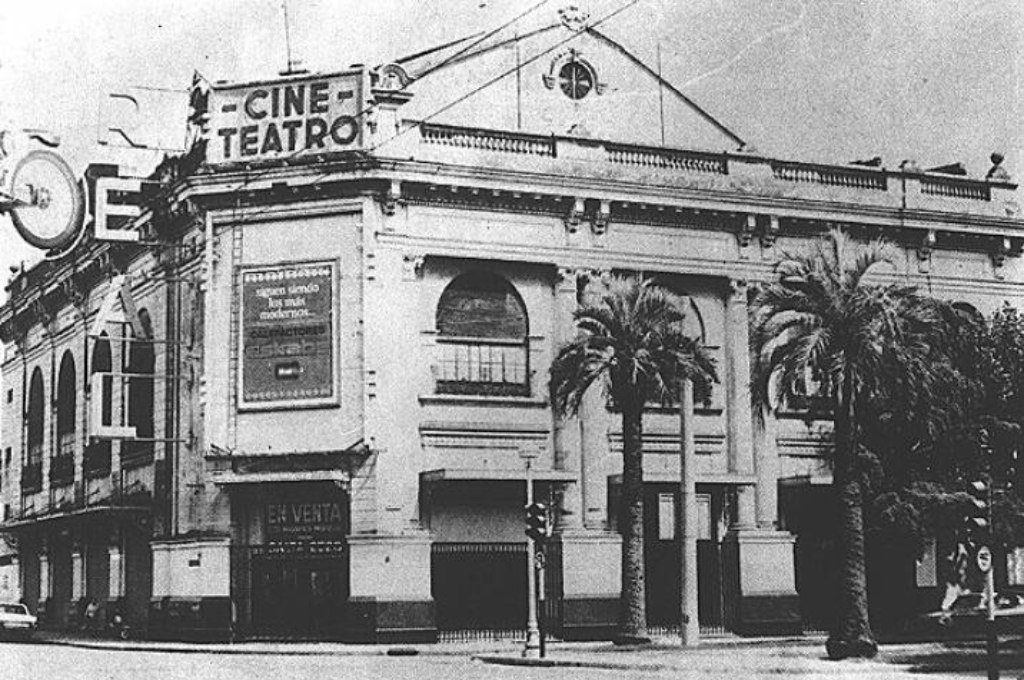 El cine teatro Real de Oroño y Salta. El edificio sigue en pie. Gentileza.