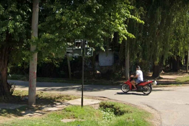 El lugar donde fue baleado Silvio Gustavo Hernández. Gentileza