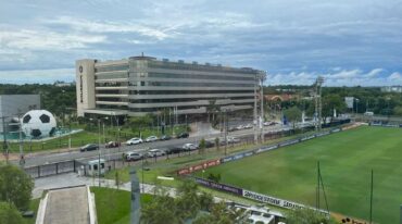 El hotel sabalero. La imponente postal del Bourbon Asunción Convention Hotel en Luque