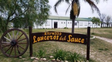 La escuela agrotécnica N° 339 "Lanceros del Sauce" donde se produjo el incidente. Gentileza