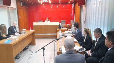 La jueza Marina Barbagelata presidió la audiencia de este martes 19 de abril