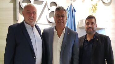 Mariatti junto a Claudio Tapia y Sebastián Martinetti