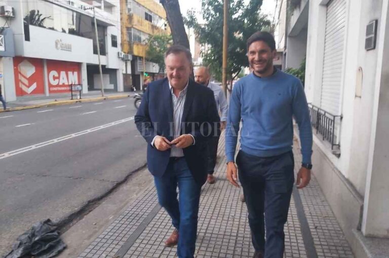 Michlig y el diputado Maximiliano Pullaro