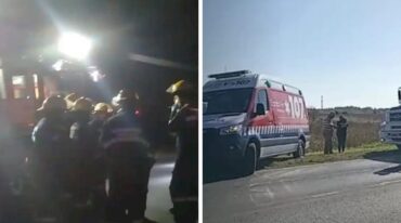 Las imágenes de los accidentes en el mismo lugar con menos de 24 horas de diferencia Gentileza