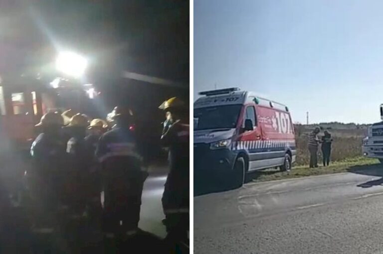 Las imágenes de los accidentes en el mismo lugar con menos de 24 horas de diferencia Gentileza