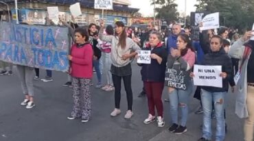 El martes se realizó una marcha para pedir justicia por el crimen de Nora Escobar. Gentileza.