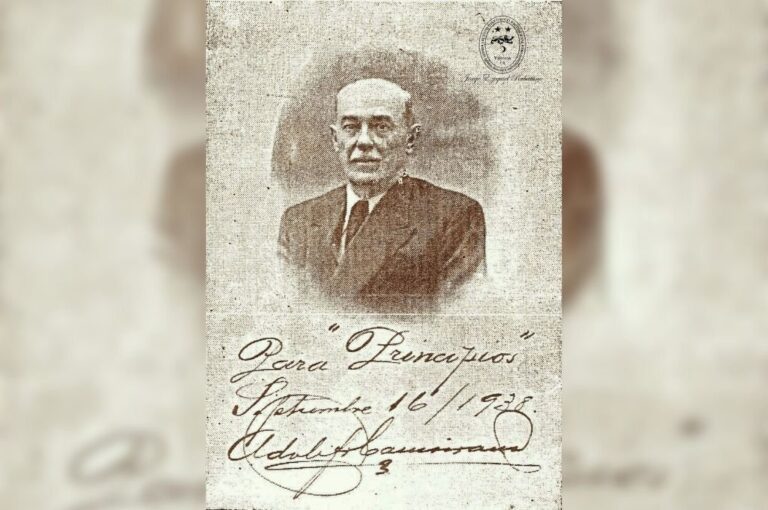 Ilustración del entonces intendente Camoirano