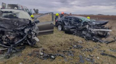 El accidente ocurrido en Alcorta Gentileza