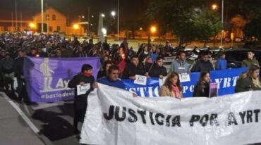 Hubo un amplio apoyo de la sociedad ceresina a la familia del joven asesinado. gentileza